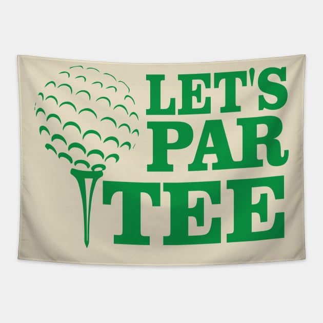 let's par tee Tapestry by bisho2412