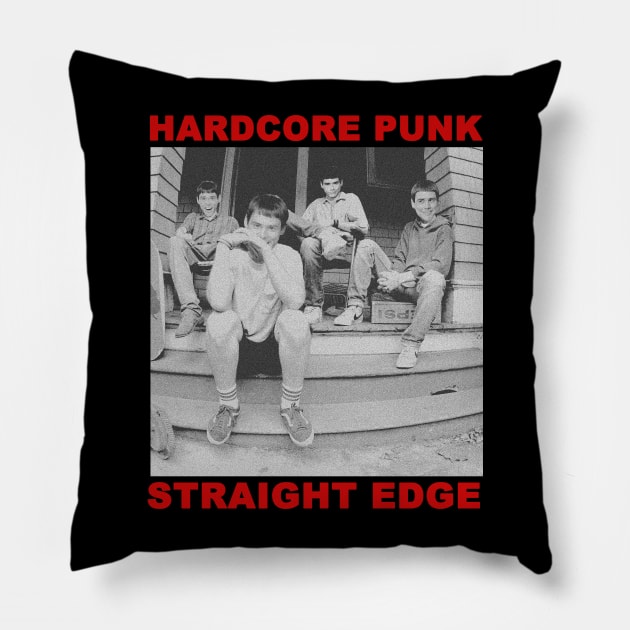 jim carrey straight edge hardcore punk Pillow by psninetynine