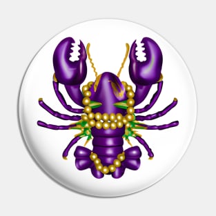 Mardi Gras Crawfish #3 Pin