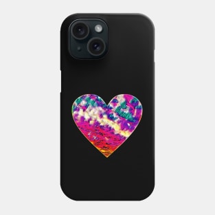 Sky heart - pink and purple Phone Case