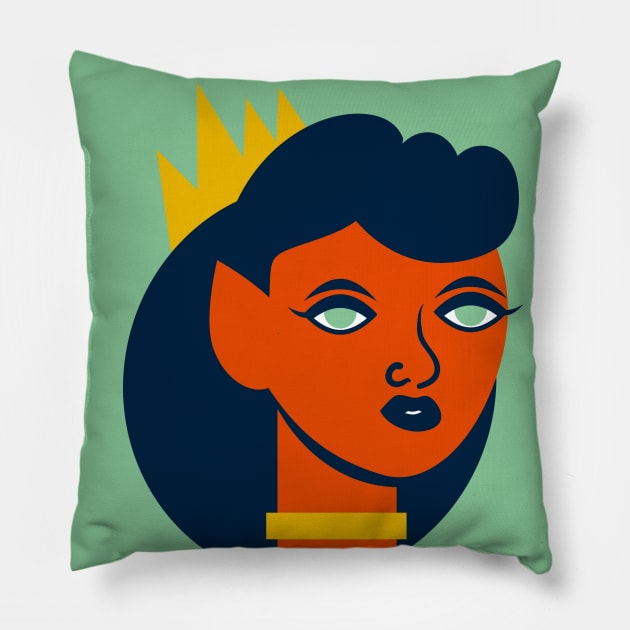 Belinda Bloodflower Pillow by tabithabianca