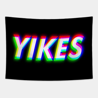 Yikes Funny Sarcastic Meme - Popular Saying Tapestry