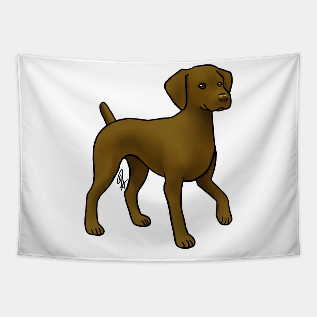 Dog - German Shorthaired Pointer - Liver Tapestry by Jen's Dogs Custom Gifts and Designs