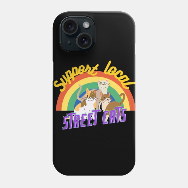 street cats Phone Case by nicfearn_designs