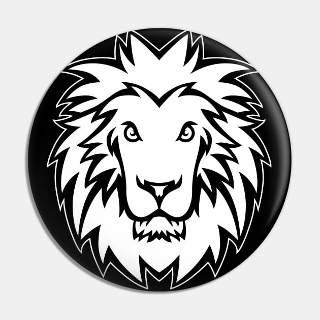 Lion Head Pin by BarnawiMT