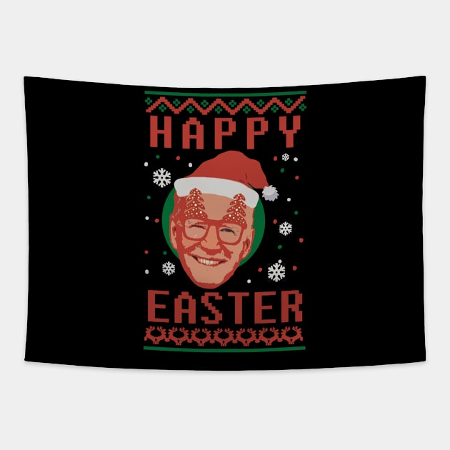 Happy Easter - Funny Joe Biden Tapestry by olivia parizeau