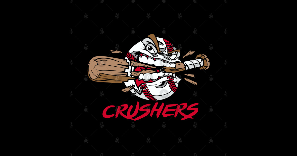 Crushers Baseball Logo Crushers Sticker TeePublic