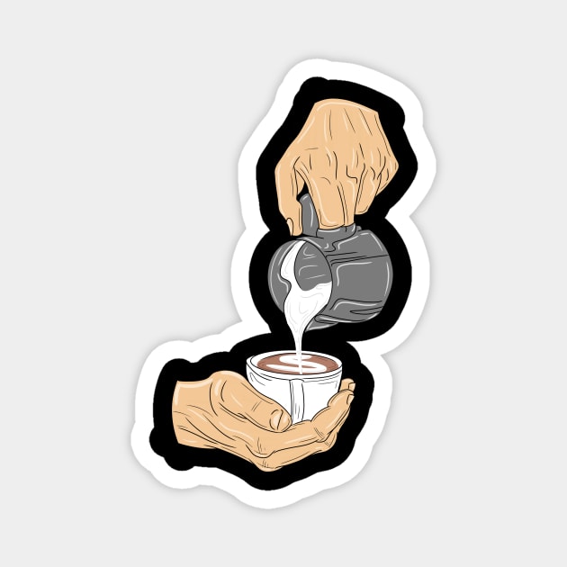 Coffee and Milk Magnet by Z1