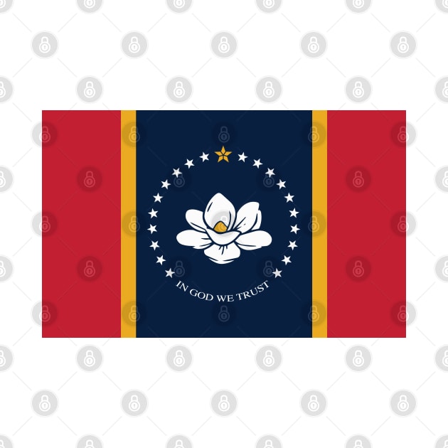 Mississippi Magnolia Flag by somekindofguru