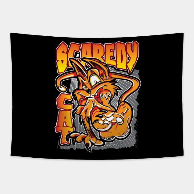 Scaredy Cat Tapestry by eShirtLabs