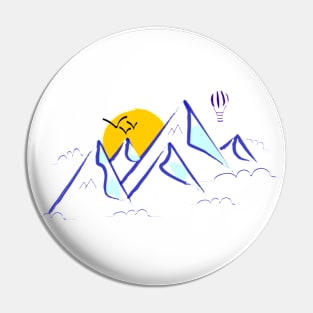 mountains Pin