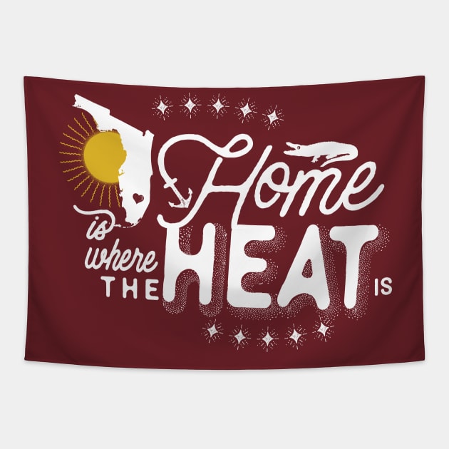 Home Is Where the Heat Is (light) Tapestry by FITmedia