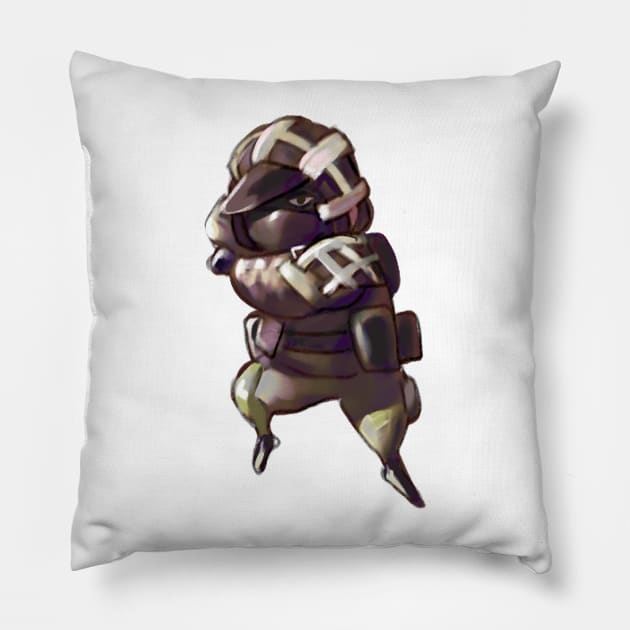 Puff chibi Kapkan(Rainbow Six Siege) Pillow by gstwstkn