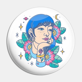 Music girl Pin