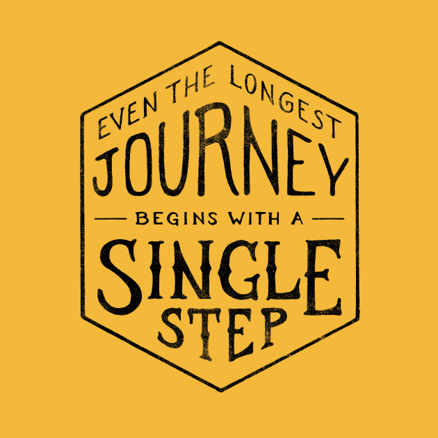 EVEN THE LONGEST JOURNEY BEGINS WITH A SINGLE STEP by vincentcousteau