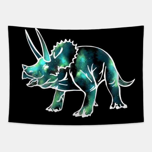 Triceratops from space Tapestry by TheDoodlemancer