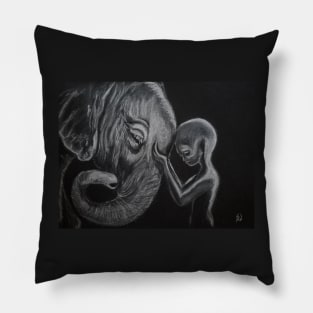 Consulting with the Elephant Nation Pillow