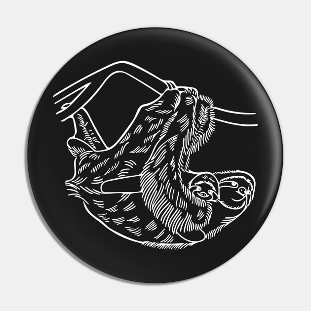 Sloths Pin by LoraMaze