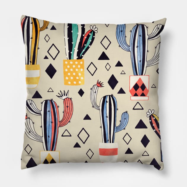 Cactus Pillow by Lidiebug