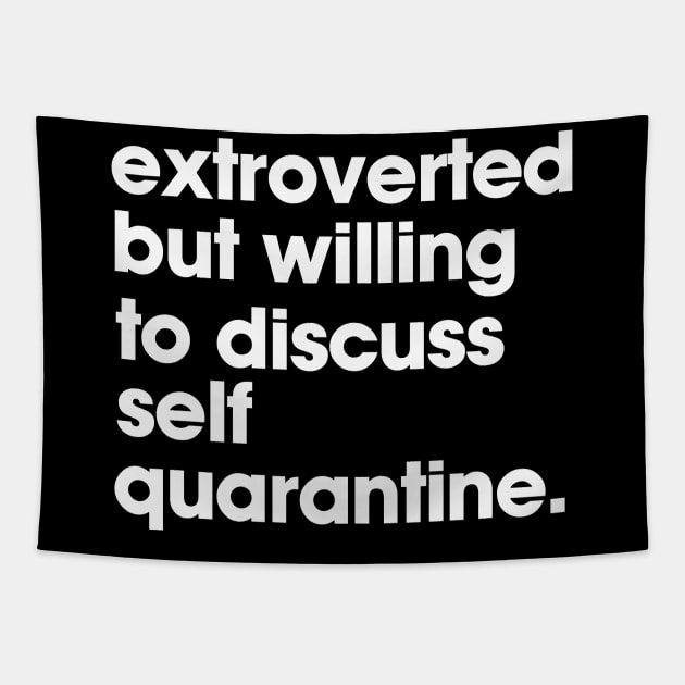 funny quarantine Tapestry by teemarket