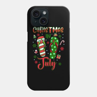 Christmas in July Flip Flops Summer Vacation Gift For Boys Girls Kids Phone Case