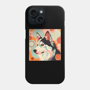 Eskimo Dog in 70's Phone Case