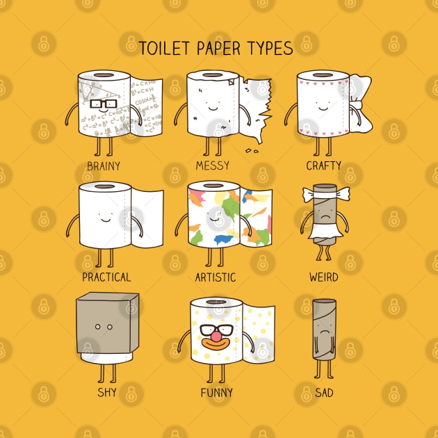 toilet paper types by milkyprint
