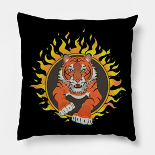Fiery Tiger Pillow