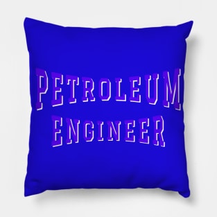 Petroleum Engineer in Purple Color Text Pillow