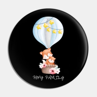 cute baby and mommy fox Pin