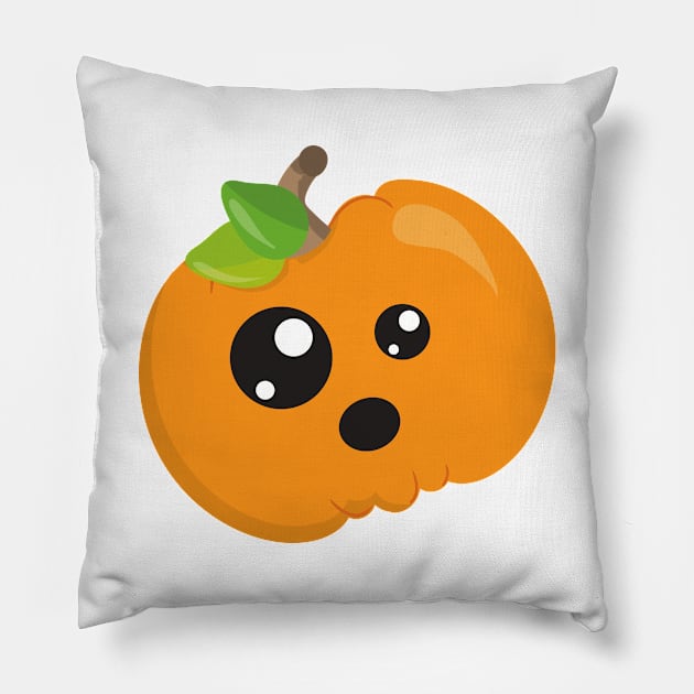 Halloween Pumpkin, Orange Pumpkin, Trick Or Treat Pillow by Jelena Dunčević