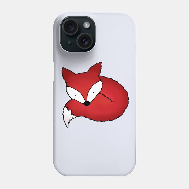 Sleepy Little Fox Phone Case by staceyromanart