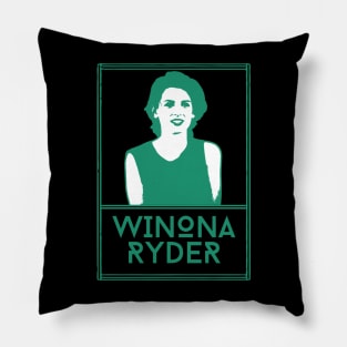 Winona ryder///original retro Pillow