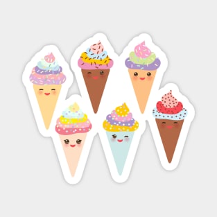 Ice cream waffle cone Magnet