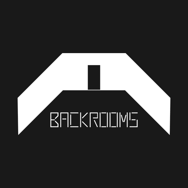 Backrooms (Liminal Space, empty room, walls and door) (white) by kadaga