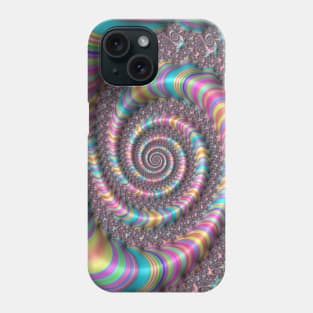 Psychedelic Bright Rainbow Fractal Phone Case