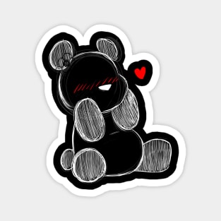 Blushing Panda (White) Magnet