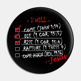 Jesus's To Do List Pin