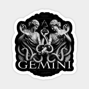 Dual Nature Gemini Zodiac & Air Element Magnet