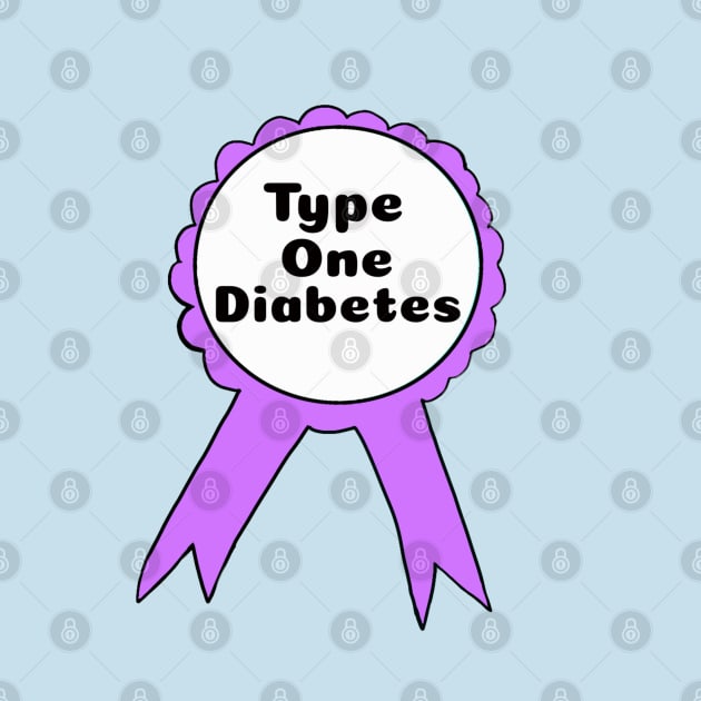 T1D Ribbon - Purple by CatGirl101