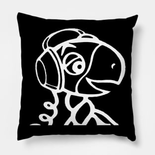 Turtle's Records & Tapes Mascot with Headphones Pillow