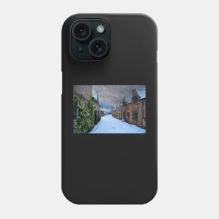 Castle Combe in the snow Phone Case