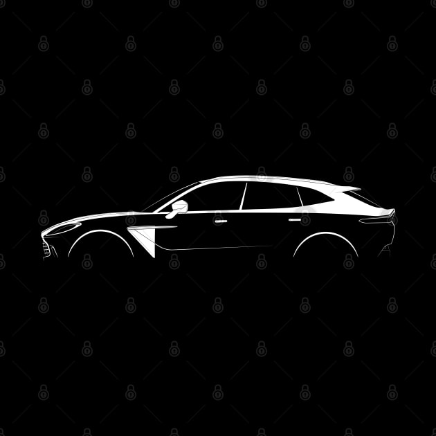 Aston Martin DBX Silhouette by Car-Silhouettes