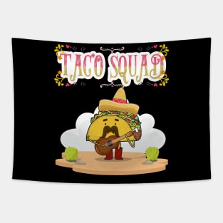 Taco squad vintage funny parties tacos love Tapestry