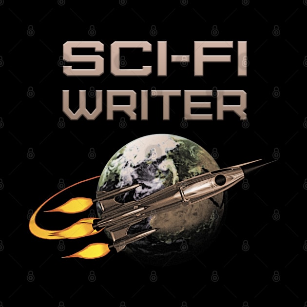 Sci-Fi Writer Author by macdonaldcreativestudios