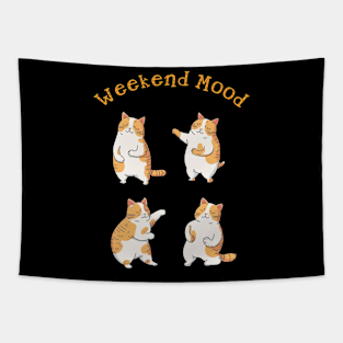 Cat in weekend mood Tapestry