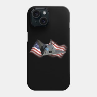 American Stealth Attack Aircraft F-117 Phone Case