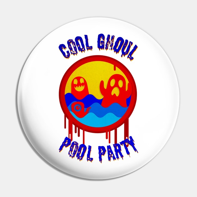 Cool Ghoul Pool Party Pin by Surplusweird