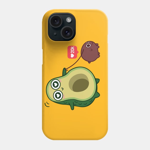 kawaii Avocado Dog Phone Case by albertocubatas