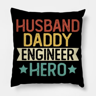 Husband Daddy Engineer Hero Gift Engineer Dad Gift Pillow